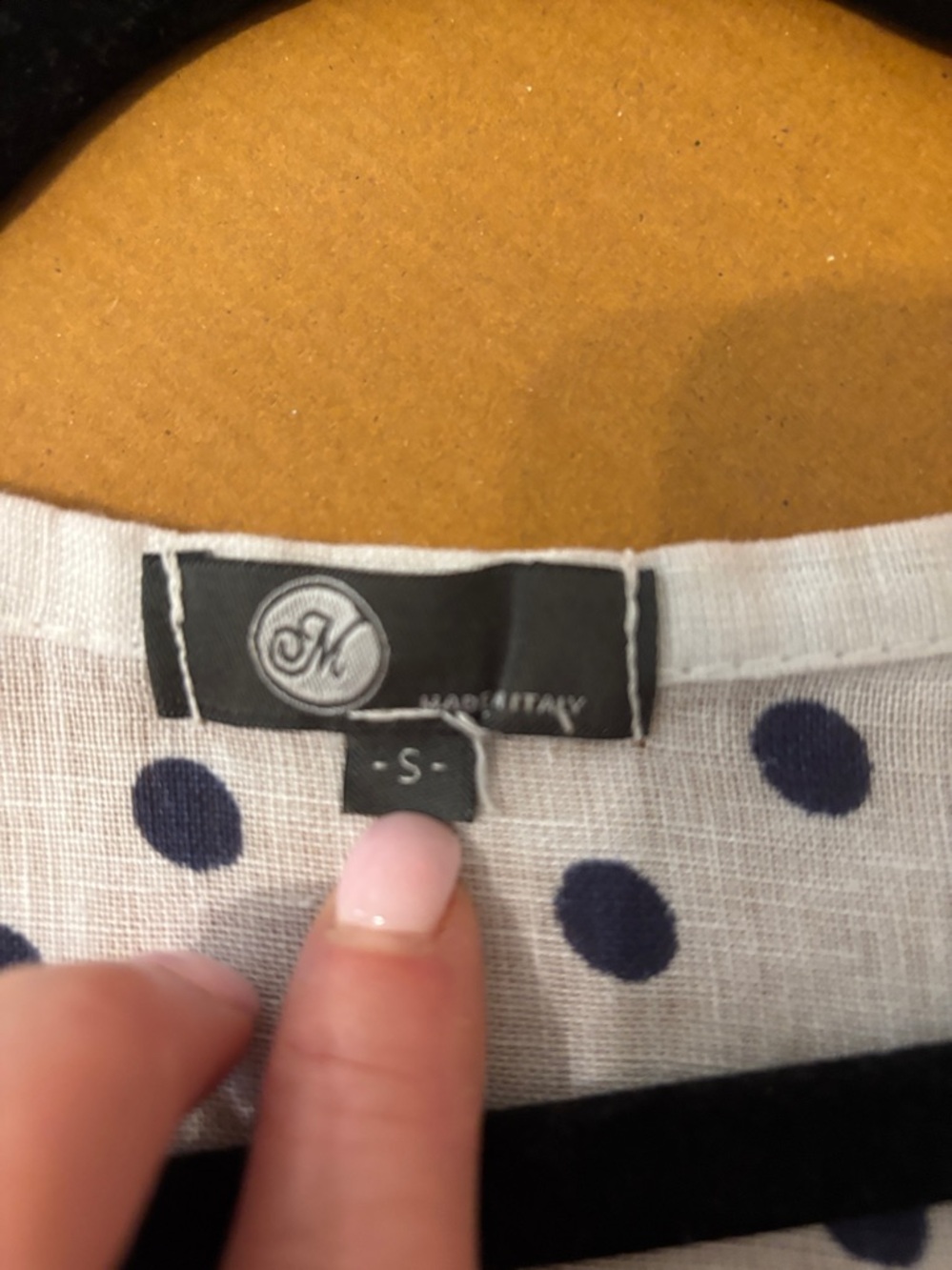 M Made in Italy Mixed Print Linen Dress - Picture 3 of 4